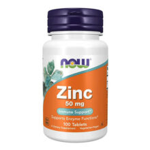 Cink, NOW Zinc, cink glukonat