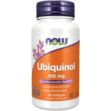 NOW Ubiquinol 100 mg, ubikinon, ubikvinol, koenzim q10